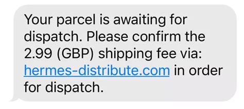 sms hermes zoll|How to identify and avoid the Hermes parcel tracking text scam.